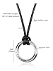 Jovivi Mens Necklace Viking jewellery Gifts for Men,Silver Norse Runes Coin Stainless Steel Pendant Leather Necklace for Men Dad Boyfriend Birthday Fathers Day Anniversay #5