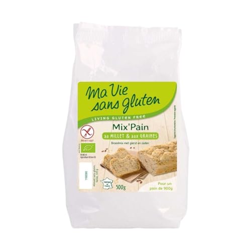 Preparación para pan con mijo y semillas orgánicas.