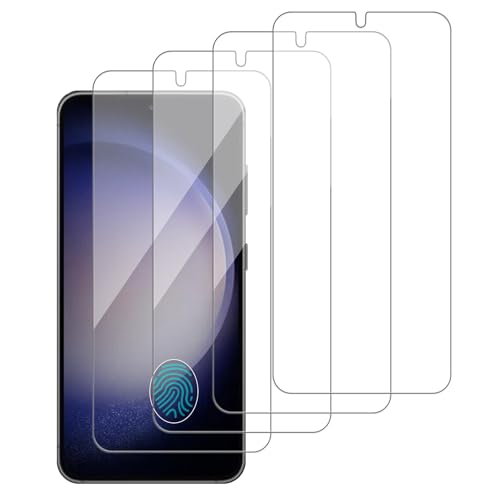 iCsapr 4 Pack Glass Screen Protector Compatible for Samsung Galaxy S23 plus / S23+ / SM-S916u [9H Hardness]-HD Screen Tempered Glass Scratch Resistant Easy Install [Case Friendly]