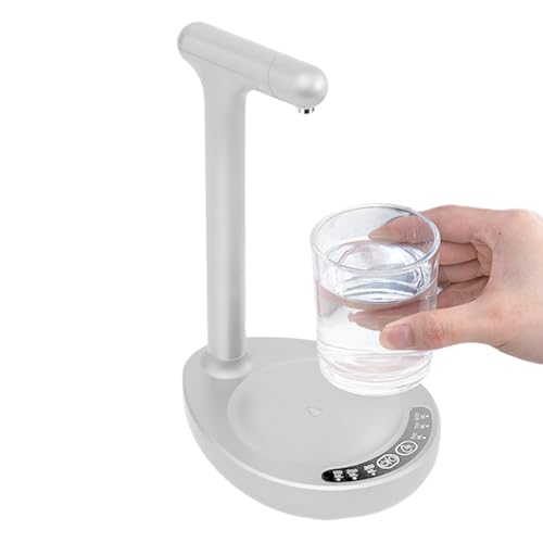 Rrlihjgu Dispensadores De Agua para Encimera | Bomba De Agua Automática,Bomba Eléctrica para Garrafas de 5 Galones Uso en Cocina Hotelera Exteriores Escuela Picnic Apartamento Gimnasio Camping Hogar