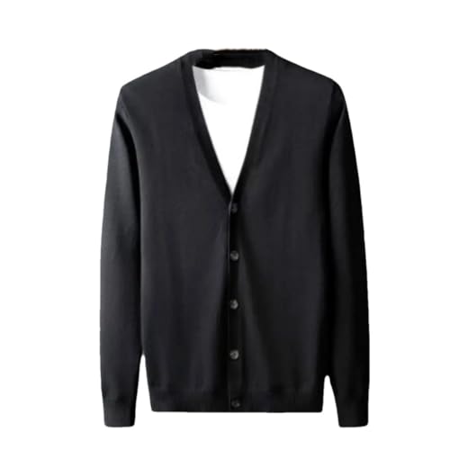 TdvcpmkkMen's Knitted Sweater V Neck Single Breasted Simple Warm Cardigan Knitted Sweater Daily Wear