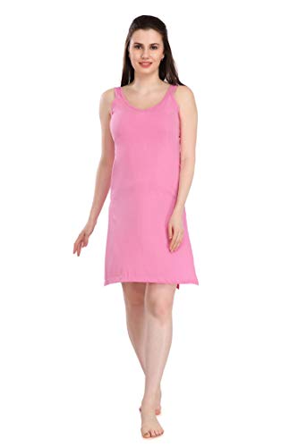 Image of Splash Cotton Rich Camisole Slip for Women| Long Kurti Slip /Suit Slip /Camisole Slip Knee Length - 139