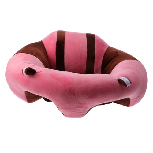 Coussin de canapé bébé HEMOTON rose et marron de 45 cm pour apprendre à s’asseoir