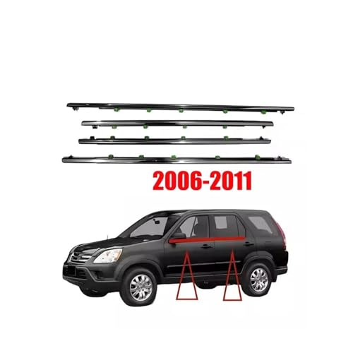 Juntas de puerta contra filtraciones en CR-V 2006-2011: molduras de ventanilla 4