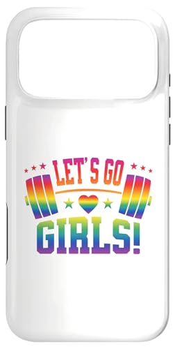Lets Go Girls Rainbow Design for Active Women, Fitness Fans スマホケース iPhone 17 Pro Max 用