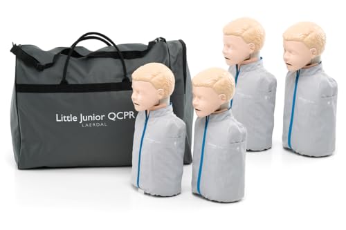 Laerdal Little Junior QCPR | Child CPR Manikin with Feedback (Light, 4-Pack)