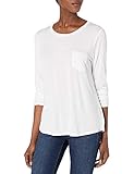 prAna Women's Foundation Long Sleeve Crew Neck Top, White, X-Large
