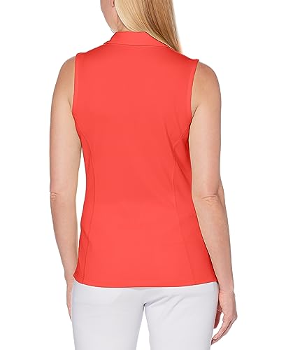 Image of PGA Tour Women's Petite Airflux Sleeveless Polos