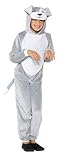 Incluye jumpsuit con capucha con disfraz de perro, gris,