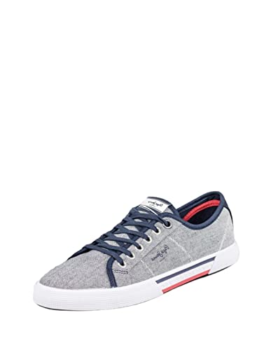 Pepe Jeans Brady Men Chambray, Zapatilla Hombre, Azul (Azul Cambray), 43 EU