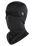wiut Ice-Silk Motorbike Cooling Balaclava, Face Mask for Men Women, Black