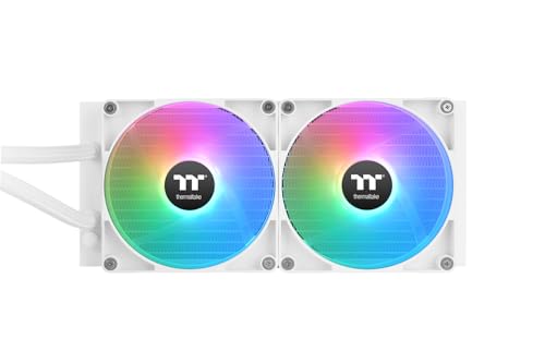 Image of Thermaltake TH280 V2 ARGB Sync /AlO Liquid Cooler /Fan 140mm*2 /PWM 500~1800 RPM /Mirror Waterblock /MB ARGB Sync Control /White, CL-W377-PL14SW-A