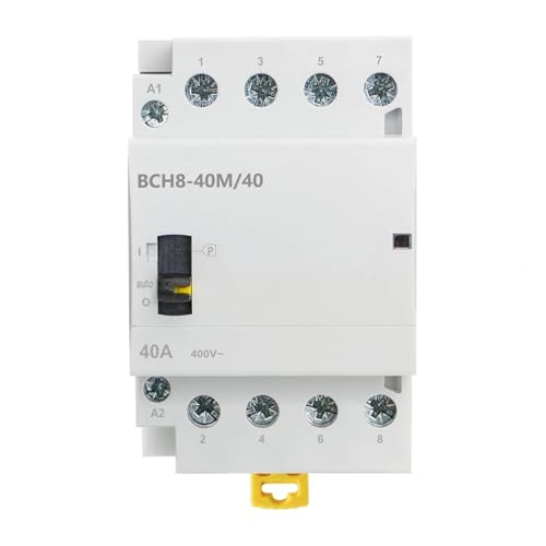 Contacteur modulaire manuel BCH8-40M 40A 4NO 110V rail DIN commutateur tableau