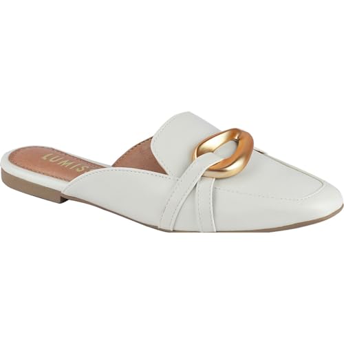 Mule Feminino Confort Square Abs offwhite38