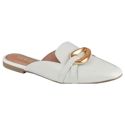 Mule Feminino Confort Square Abs offwhite39