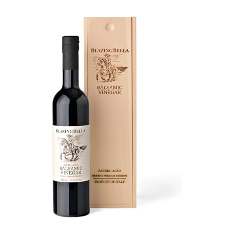 Blazing Bella Balsamic Vinegar - Original - Barrel aged traditional Modena Premium Reserve - 16.9 Fl Oz (500ml) Pack of 1 Cover