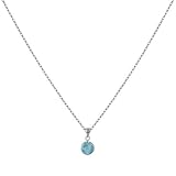 larimar kettenanhänger Schmuck Garantiert 1 Jahr (*) Schmuck Les Poulettes - Rhodium Silber Kette Halskette und Larimar Kleine Perle
