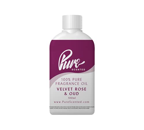 Velvet Rose & Oud Fragrance Oil - 100ml Suitable for Candles, Wax Melts, Cosmetics, Diffusers, Soap (Velvet Rose & Oud) โ image 1