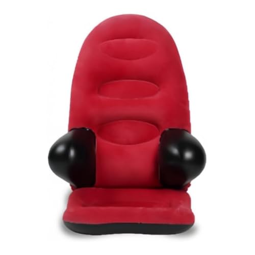 SOLLENT エアーソファー エアーチェア 一人掛け 高弾性 座椅子 空気ベッドアウトドア ビーチチェア 持ち転び便利 家具 インテリア おしゃれ 家庭 オフィス 屋外用 (レッド)