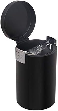 Ashtrays Car Ashtray Flame Retardant Ashtray Exquisite Workmanship Car Accessories Black Brown Red Home Ashtrays (Color Name : B)