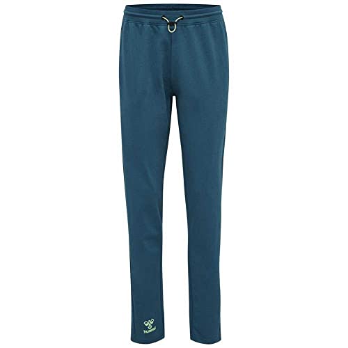 hummel Action Cotton Pants Damen Sweatpants, Blue Coral/Green Ash, XS