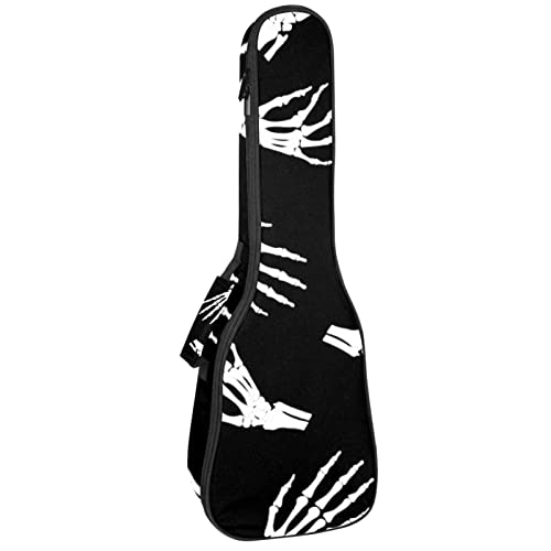 Sac à dos pour ukulélé de concert et soprano motif squelette
