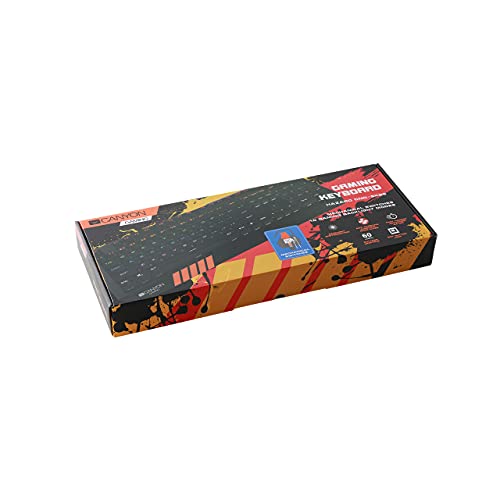 Clavier USB Canyon Hazard noir périphérique informatique filaire AZERTY pour PC