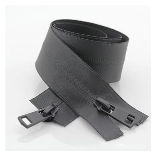 cremalleras para coser, Cremallera bidireccional, cremalleras, cremallera de doble deslizador, bricolaje, costura, chaquetas, bolsos, accesorio reparación(Black,70CM)