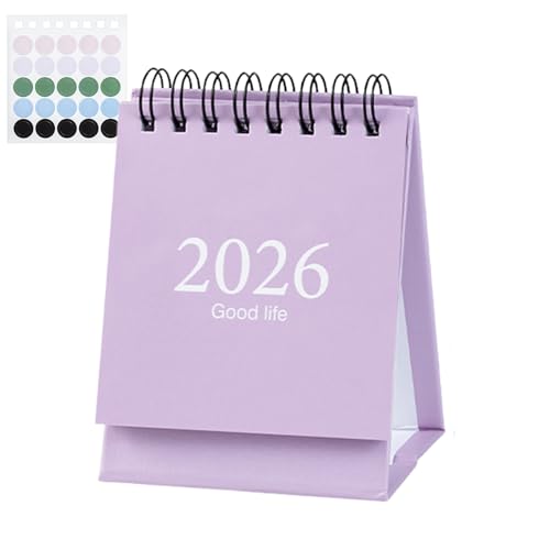 小型の卓上デスクカレンダー - 2026年1月から2027年7月まで 学校用品,スタンディングデスクトップカレンダー,家庭、職場、学生寮、図書館、受付カウンター、会議室用