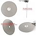 JINGLING 8" Inch 200mm Diamond Grinding Discs 1200 Grit Flat Lap Disk Lapping Plate Wheels Sanding Pads Grinder Wheel Lapidary Tools for Stone Pottery Ceramics