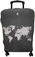 Capa de Mala de Viagem Mapa Mundi de 8 a 23 KG (CINZA, P- 10 KG)