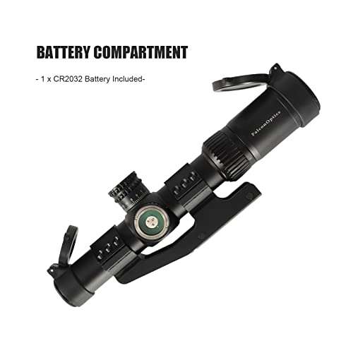 Falconoptics Rifle Scope 1-4X24 - Second Focal Plane Sfp - Mil Dot Reticle With Red Illumination - 30Mm Tube - Hunting Shooting - Black #TOP5