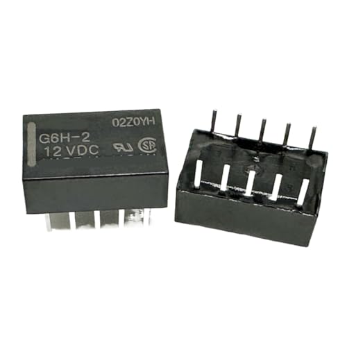 Relais G6H-2 12VDC à 8 broches pour contrôle de circuit électrique