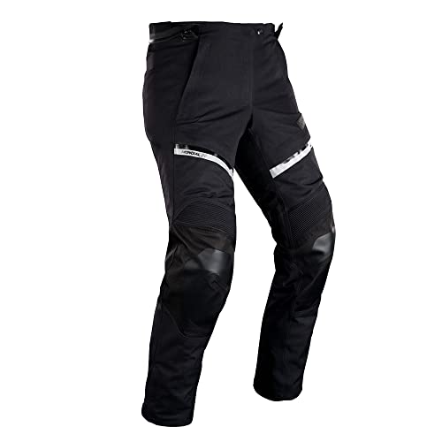 Oxford Mondial 2.0 Dry2Dry Pantalón Laminado para Motocicleta, Negro, 40 Corto para Mujer
