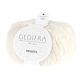 gedifra wolle Das Garn im Rundknäuel mit einer Lauflänge von ca. 60m/50g Knäuel eignet sich zum Stricken & für eine Nadelstärke von 12mm / Für einen Pullover in Größe M/40 braucht man rund 500g Garn