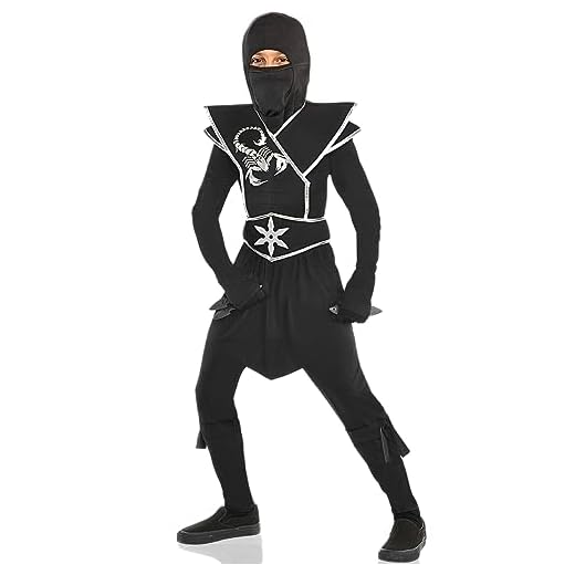 Amscan Boys Black Ops Ninja Costume, Medium - 8-10, 1 Pc