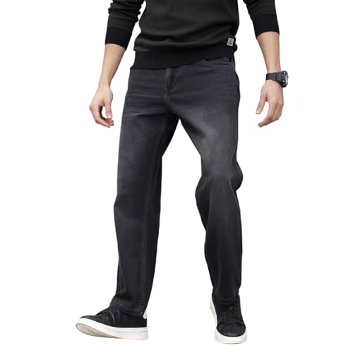 Image of WROGN Men's 100% Cotton Jeans | Solid | Anti Fit