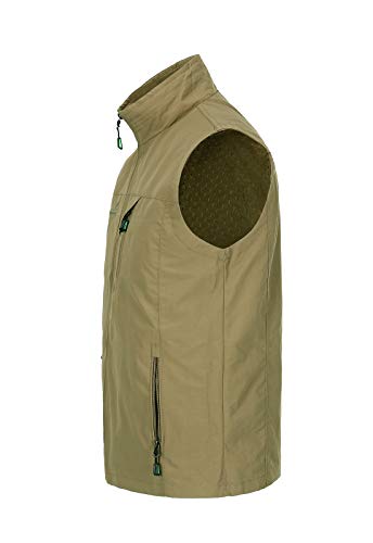 Image of Hbufnha Men's Lightweight Vest Outdoor Windbreaker Vest Jacket For Golf Safari Travel Fishing Hiking Vest