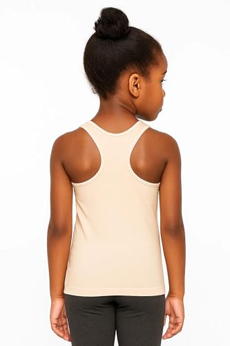 Image of Kurve Premium Girls Seamless Supersoft Wide Strap Comfortable Racerback Tank (Made with Love in The USA)