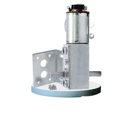 Moteur à engrenages CC JGY370 6V à double arbre pour réducteur vis sans fin