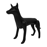 Material suave y seguro: fabricado con material de pvc suave, lo que garantiza una exhibición de maniquí de perro y atuendos de vacaciones para perros