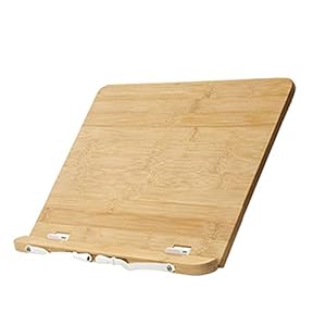 Asotagi Draagbare Verstelbare Hout Leesstandaard Rest Tablet Thuis Studie Kamer Bamboe Leesrek Opvouwbare Boek Houder…