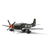 NUOTIE P51-D Mustang 1/72 Metal Airplane Model Kit with Stand WWII Old Crow Diecast Alloy Vintage Combat Plane Prebuild Military Aircraft Collection for Display or Gift (Bud Anderson)