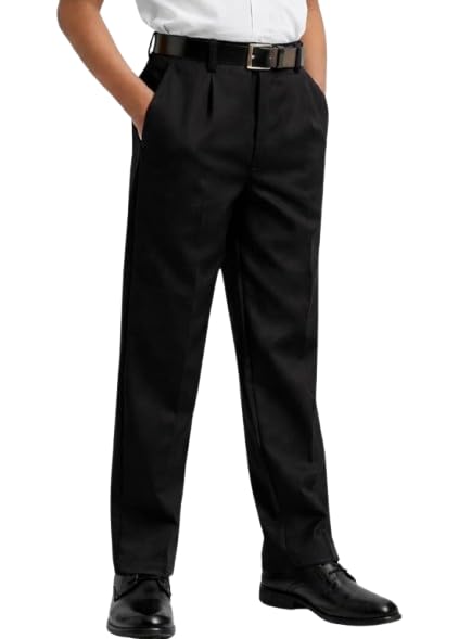 Image of Kendriya Vidyalaya KV School Uniform Pants for Boys and Girls, Half Elastic, Readymade, Comfortable and Durable Trouser
