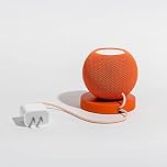 Cable Management Cord Organizer Stand for Apple HomePod Mini, New Amazon Echo (4th Generation), Amazon Echo Dot, Google Home Mini, and Other Electronic Devices. (Orange)