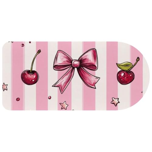 Tapis de souris de jeu rose à étoiles grand format 74x35cm pour bureau gamer