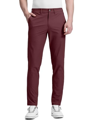 Image of CRZ YOGA All Day Comfy Golf Pants 28 inch /30 inch /32 inch /34 inch /36 inch | Decent Stretch, Wrinkle-Resistant, Casual, Slightly Tapered Leg, Flat Front, Pockets, Trousers for Men
