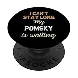 Adorable chiot Pomsky pour maman, papa, propriétaire de race PopSockets PopGrip Adhésif