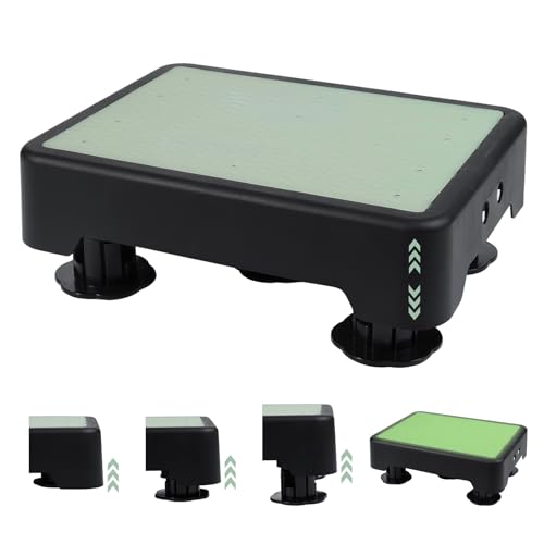 Guiwuiyu Rutschfest Halbstufe, Nachleuchtende Tritthocker, 3-stufig höhenverstellbarer, Tragbare Steighilfe & Einstiegshilfe Trittstufe bis 220 kg, Step Hocker für Senioren, Dusche,Auto,IndoorOutdoor