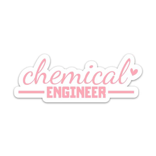 TANGOGLAM Chemical Engineer Sticker, Engineering Vinyl Waterproof Decals Car Phone Water Bottle Laptop, Engineer Stickers Gift for Him Her